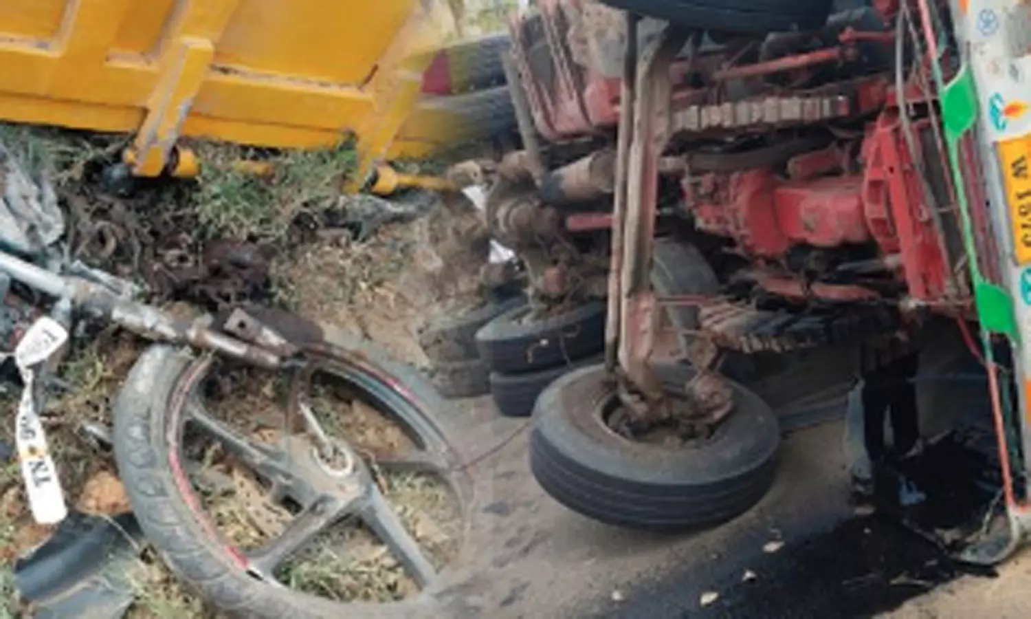 பேரளம் அருகே லாரி மோதி 2 குழந்தைகள் உள்பட 3 பேர் பலி