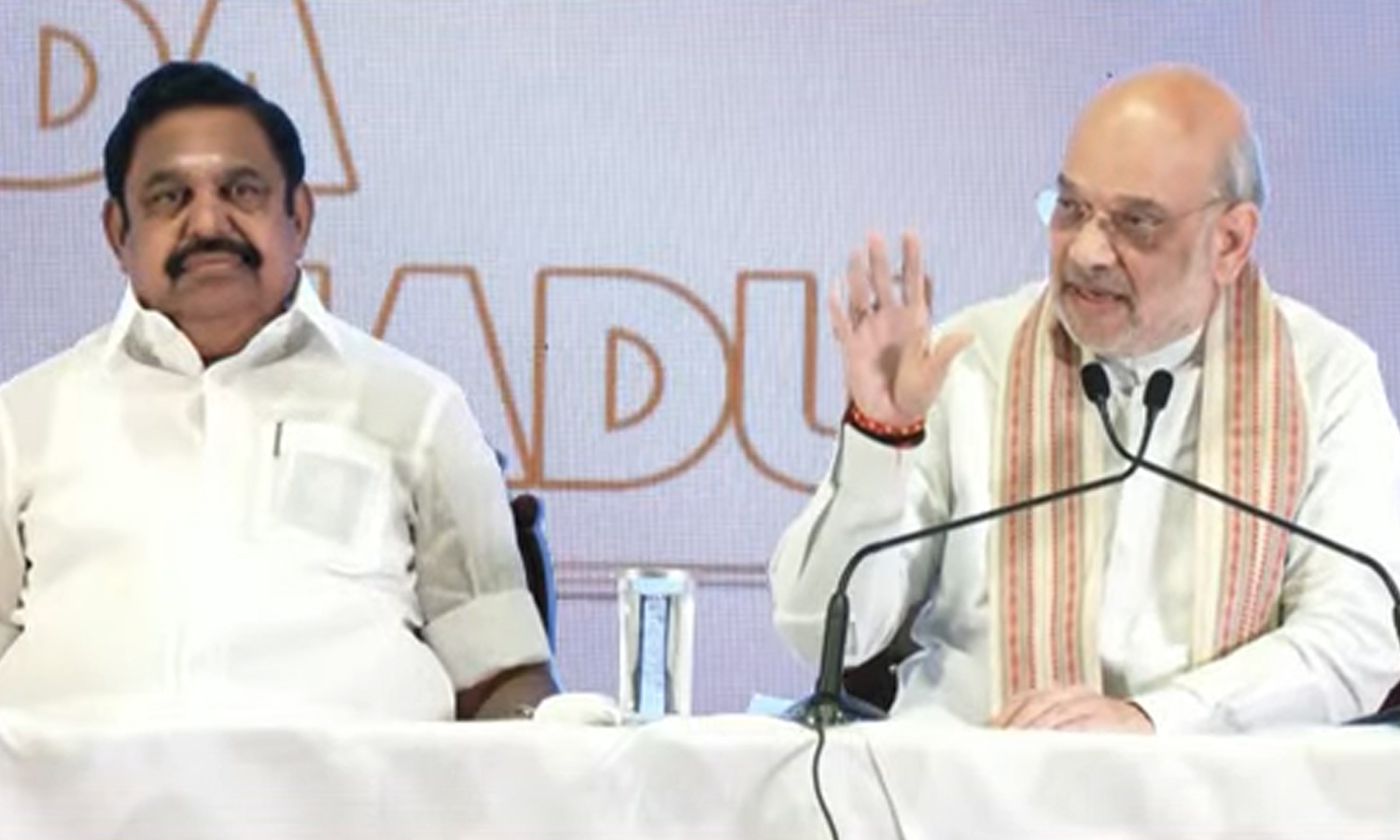 அ.தி.மு.க தரப்பில் எந்த நிபந்தனையும் விதிக்கவில்லை- அமித்ஷா