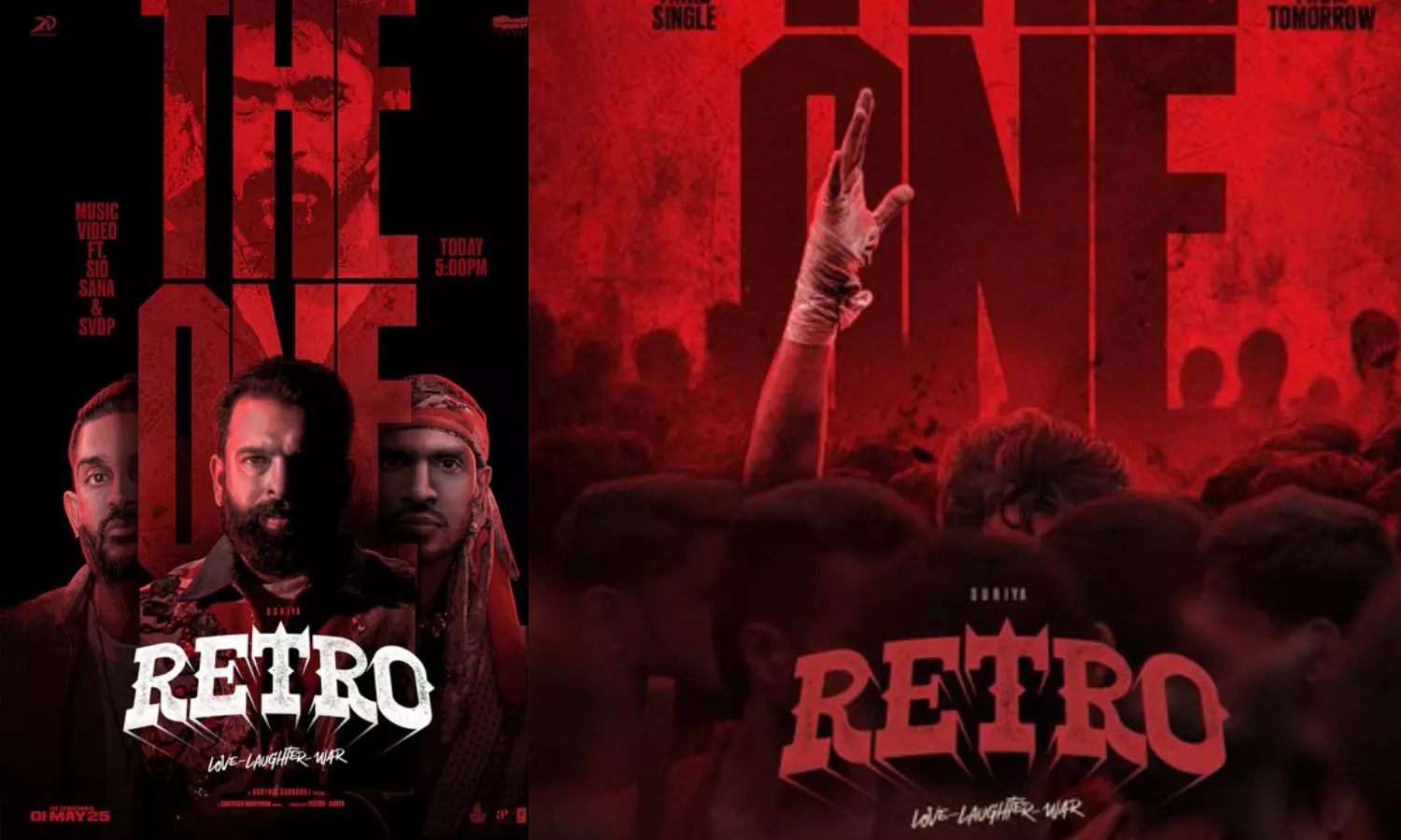 ரெட்ரோ படத்தின் `The One பாடல் இன்று மாலை வெளியீடு