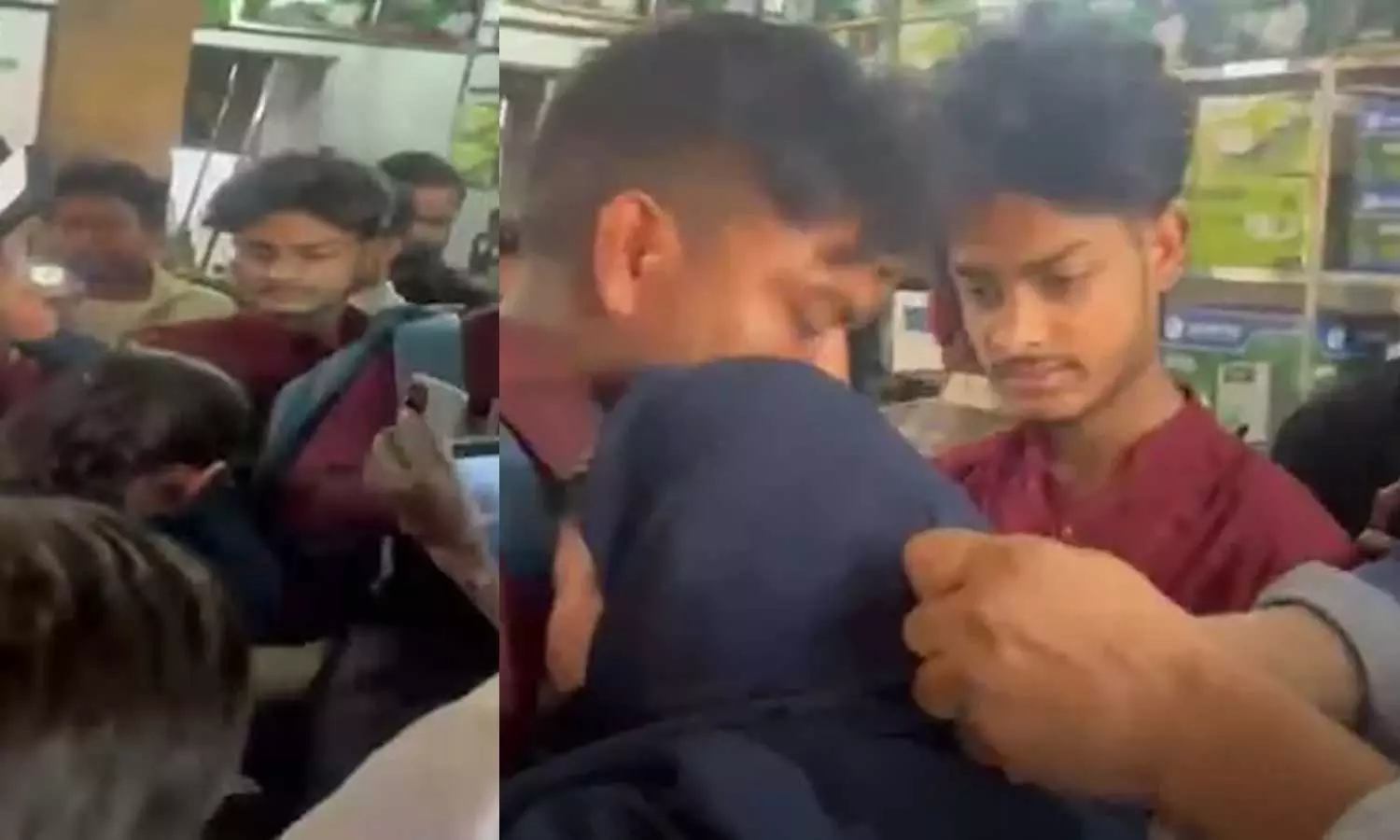 VIDEO: உத்தரபிரதேசத்தில் பர்தாவை அகற்றச் சொல்லி முஸ்லிம் பெண்ணை தாக்கிய கும்பல்