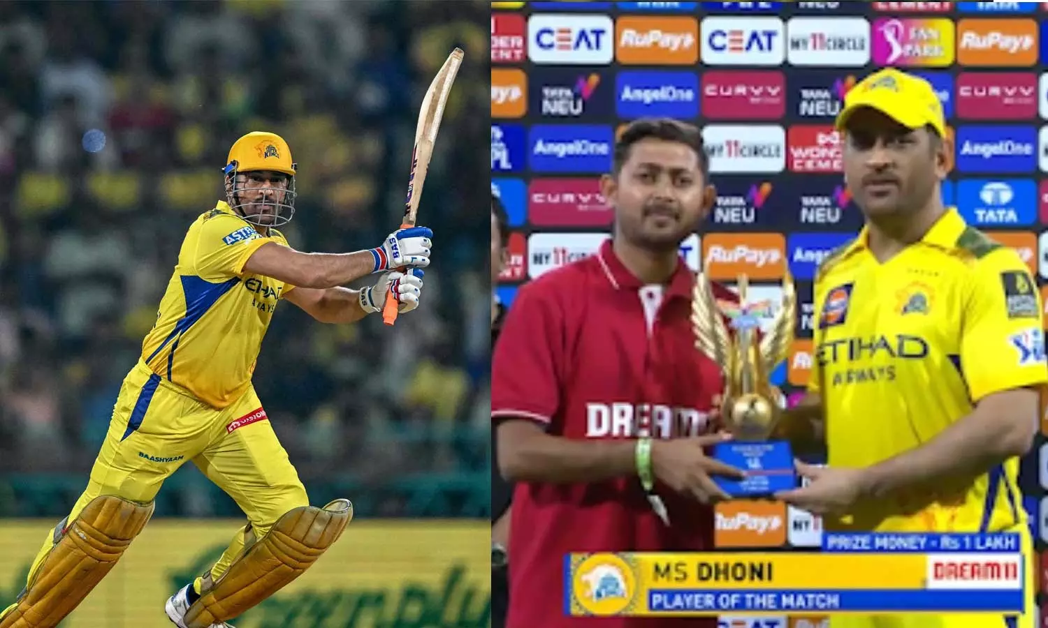 ஐபிஎல் வரலாற்றில் ஆட்ட நாயகன் விருதை வென்ற வயதான வீரர் - எம்.எஸ். தோனி புதிய சாதனை