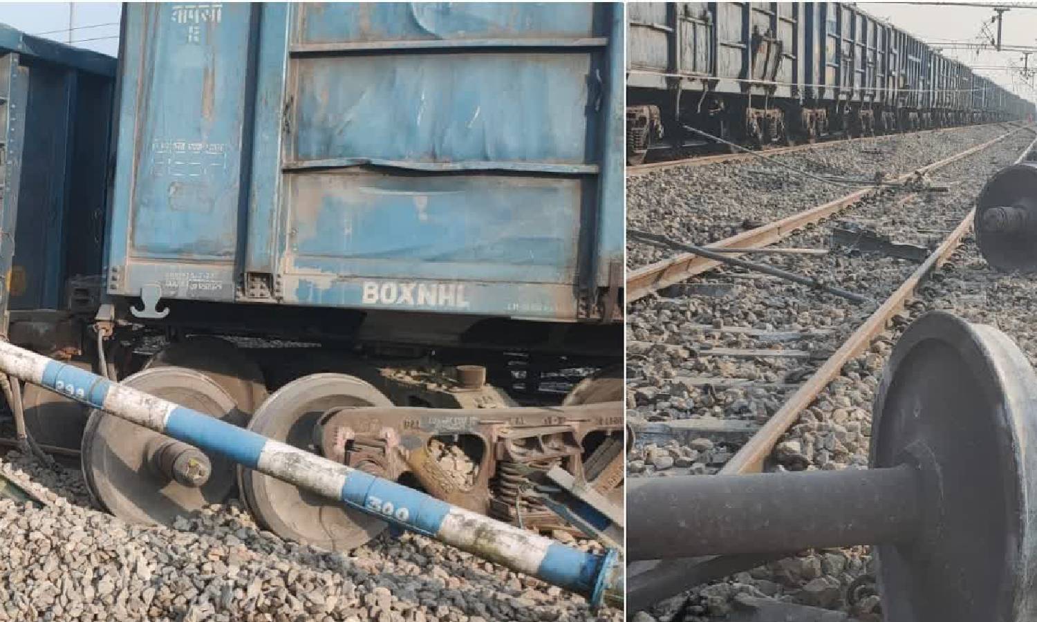 பெலகாவில் சரக்கு ரெயில் தடம் புரண்டு விபத்து