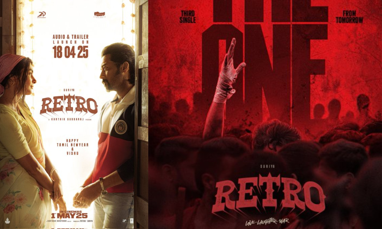 ரெட்ரோ படத்தின் `THE ONE' பாடல் 10 மில்லியன் பார்வைகளை கடந்தது