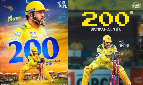 ஐபிஎல் வரலாற்றில் 200 Dismissals - எம்.எஸ். தோனி புதிய சாதனை