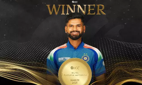 மார்ச் மாதத்துக்கான ஐ.சி.சி. சிறந்த வீரர் விருதை வென்றார் ஷ்ரேயாஸ் ஐயர்