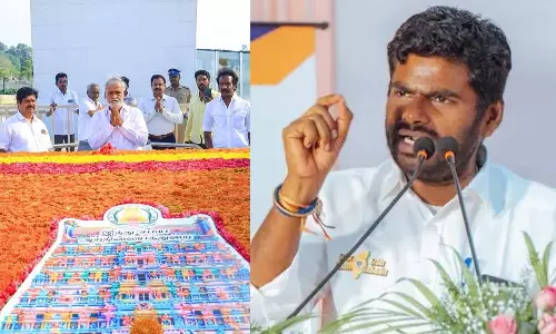 கருணாநிதி நினைவிடத்தில் கோவில் கோபுரம்- அமைச்சர் சேகர்பாபுவுக்கு அண்ணாமலை கண்டனம்