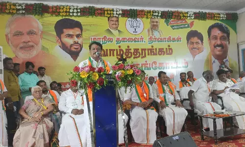 தமிழகத்தில் இரட்டை இலைக்கு மேலே தாமரை மலர்ந்தே தீரும் -  நயினார் நாகேந்திரன்