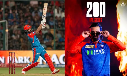 ஐபிஎல் வரலாற்றில் அதிவேகமாக 200 சிக்சர்கள் அடித்து கேஎல் ராகுல் சாதனை