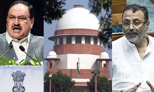 சுப்ரீம் கோர்ட்டை விமர்சித்த பாஜக எம்.பி.க்கள் - ஜே.பி.நட்டா விளக்கம்