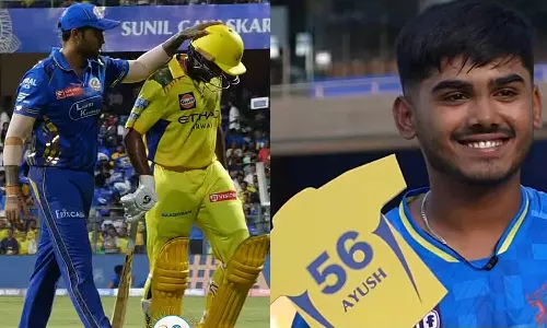 IPL 2025: 17 வயது இளம் வீரர் ஆயுஷ் மாத்ரேவை தட்டிக்கொடுத்து பாராட்டிய சூர்யகுமார் யாதவ்