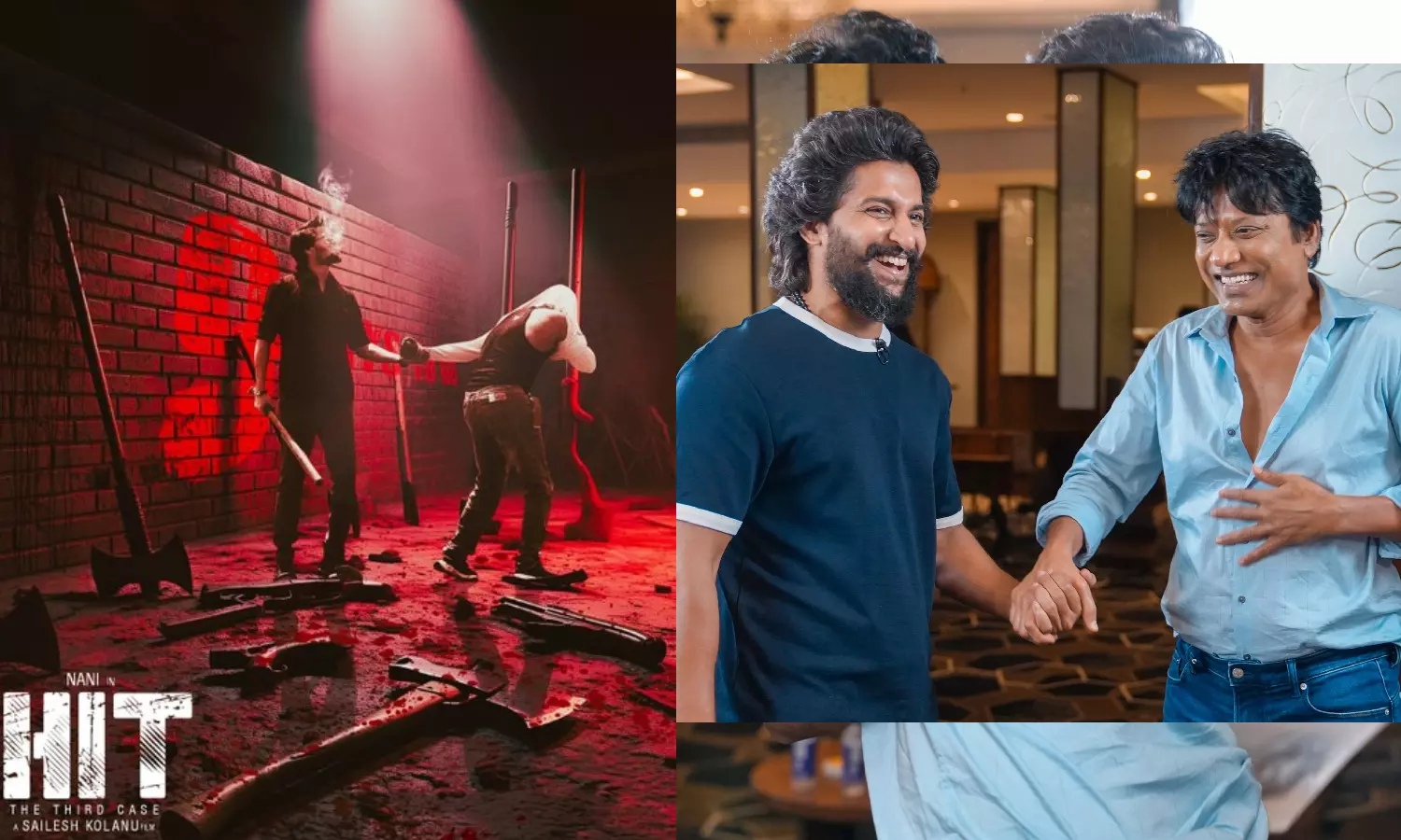 HIT 3 ப்ரோமோஷனின் போது நானிக்கு திடீர் சர்ப்ரைஸ் கொடுத்த எஸ்.ஜே சூர்யா