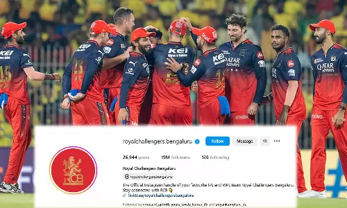 இன்ஸ்டாகிராமில் 19 மில்லியன் பின் தொடர்பவர்களை பெற்ற முதல் அணி- ஆர்சிபி சாதனை