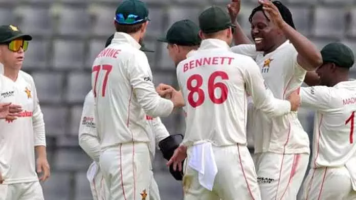 முதல் டெஸ்ட்: வங்கதேசத்தை 3 விக்கெட் வித்தியாசத்தில் வீழ்த்திய ஜிம்பாப்வே