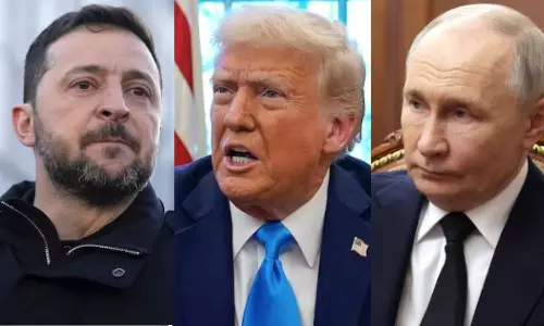 சமாதான போர்வையில் உக்ரைன் பகுதிகளை ரஷியாவுக்கு தாரைவார்க்க டிரம்ப்  திட்டம்.. ஜெலன்ஸ்கி எதிர்ப்பு