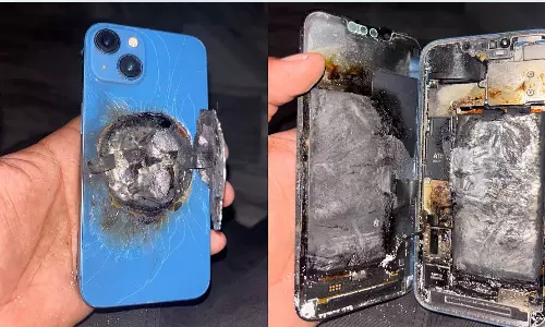 உஷாரய்யா உஷாரு!.. நபரின் பேண்ட் பாக்கெட்டுக்குள் வெடித்துச் சிதறிய ஆப்பிள் iPhone 13