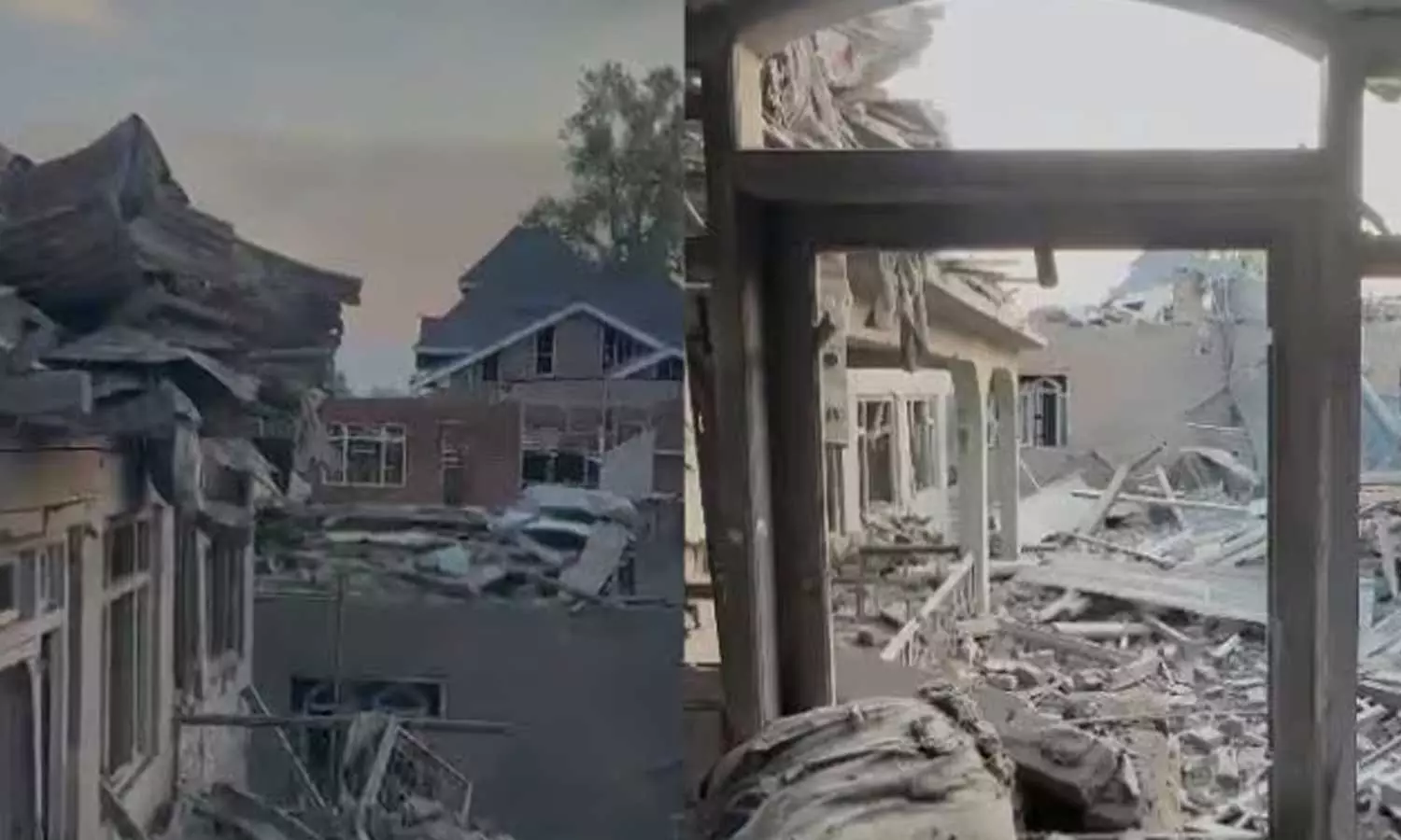 பஹல்காம் தாக்குதலில் ஈடுபட்ட 5 பயங்கரவாதிகளின் வீடுகள் இடித்து தரைமட்டமாக்கப்பட்டன