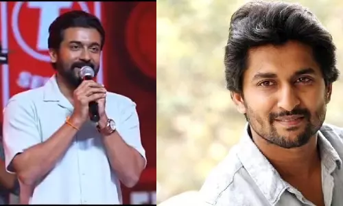 `என் நண்பன் நானிக்கு ஹிட் 3 திரைப்படம் ஹாட்ரிக் வெற்றியை கொடுக்கட்டும் - சூர்யா