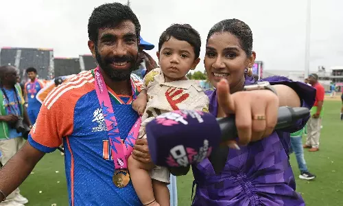 இணையத்தில் பும்ரா மகனின் புகைப்படம் வைரல் - மனைவி சஞ்சனா ஆதங்கம்