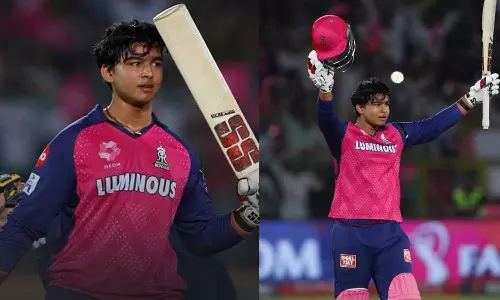 14 வயது வீரர் வைபவ் அதிரடி சதம்- 15.5 ஓவரில் இலக்கை எட்டி ராஜஸ்தான் அபார வெற்றி