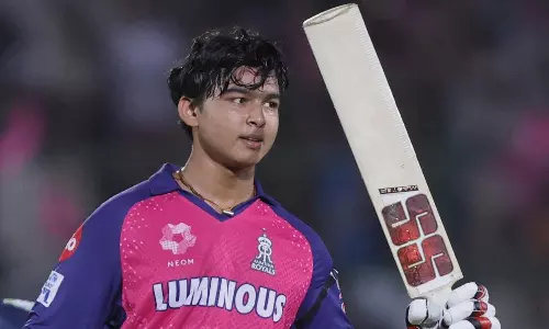 கிறிஸ் கெய்லுக்கு அடுத்தப்படியாக அதிவேகத்தில் சதம்- 14 வயதில் புதிய வரலாறு படைத்தார் சூர்யவன்ஷி