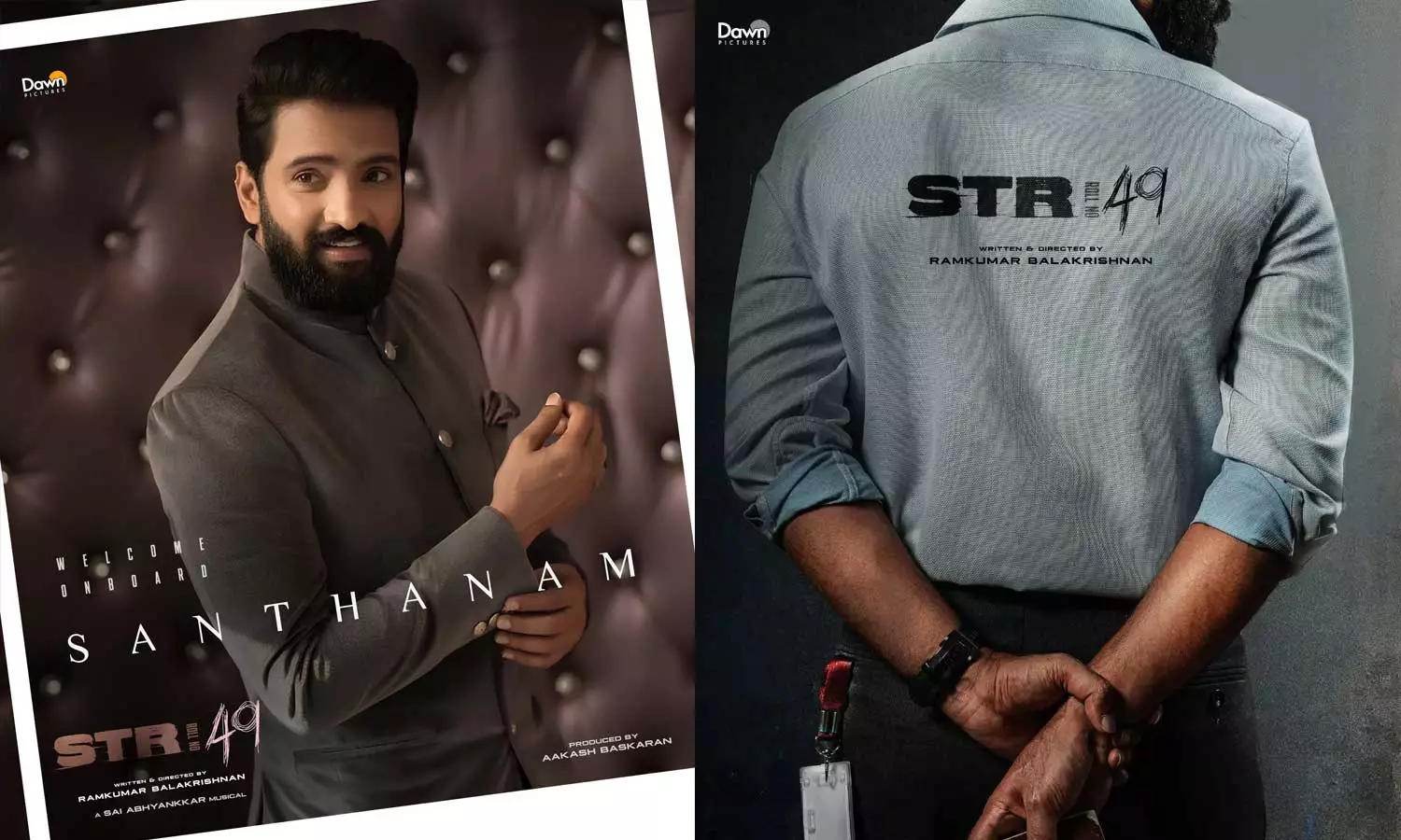 STR49 படத்தில் இணைந்த சந்தானம் - போஸ்டர் வெளியிட்டு படக்குழு அறிவிப்பு