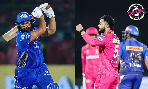 IPL 2025: ரோகித், ரிக்கல்டன் அரைசதம் - ராஜஸ்தான் அணிக்கு 218 ரன்கள் இலக்கு நிர்ணயித்தது மும்பை