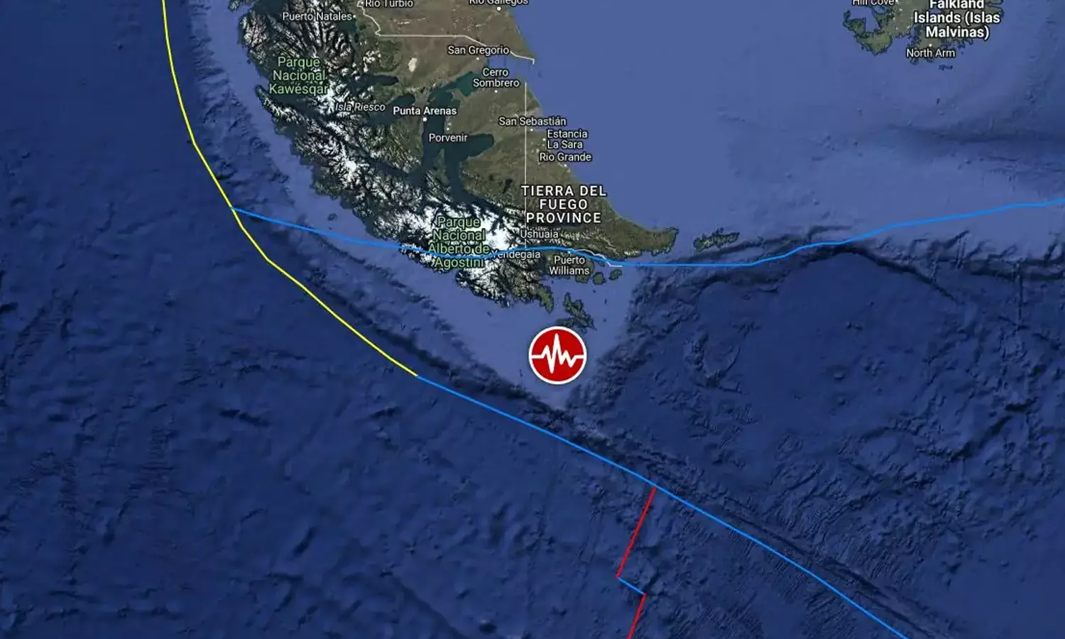 அர்ஜென்டினா அருகே கடலில் சக்தி வாய்ந்த நிலநடுக்கம்- சுனாமி எச்சரிக்கை