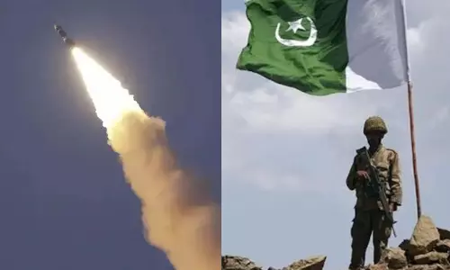 VIDEO: 450 கி.மீ. தூரம் பாய்ந்து இலக்கை அழிக்கும் பாலிஸ்டிக் ஏவுகணை சோதனை வெற்றி - பாகிஸ்தான்