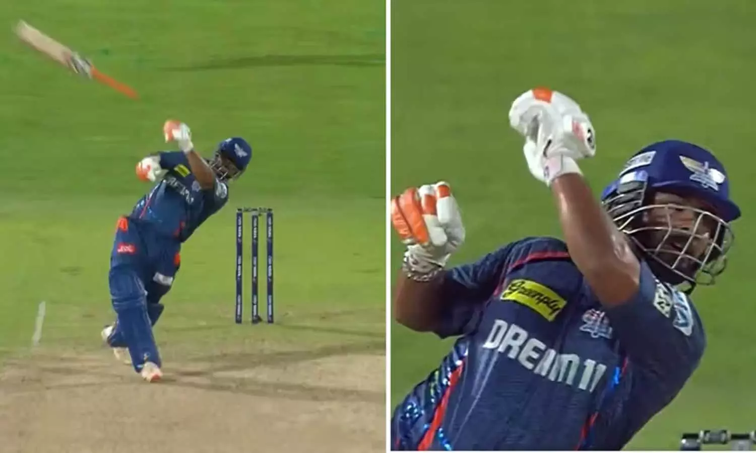 விதவிதமா அவுட் ஆவேன்... பேட்டை பறக்கவிட்ட பண்ட் - வீடியோ வைரல்