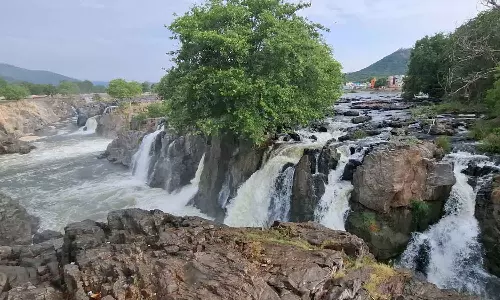 காவிரி நீர்பிடிப்பு பகுதியில் கனமழை: ஒகேனக்கல்லுக்கு நீர்வரத்து அதிகரிப்பு