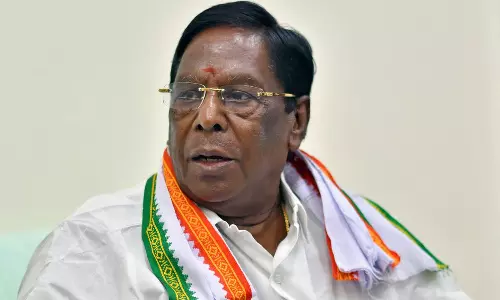 புதுச்சேரியில் தேர்தல் பிரசாரத்தை தொடங்கிய முன்னாள் முதல்-அமைச்சர் நாராயணசாமி