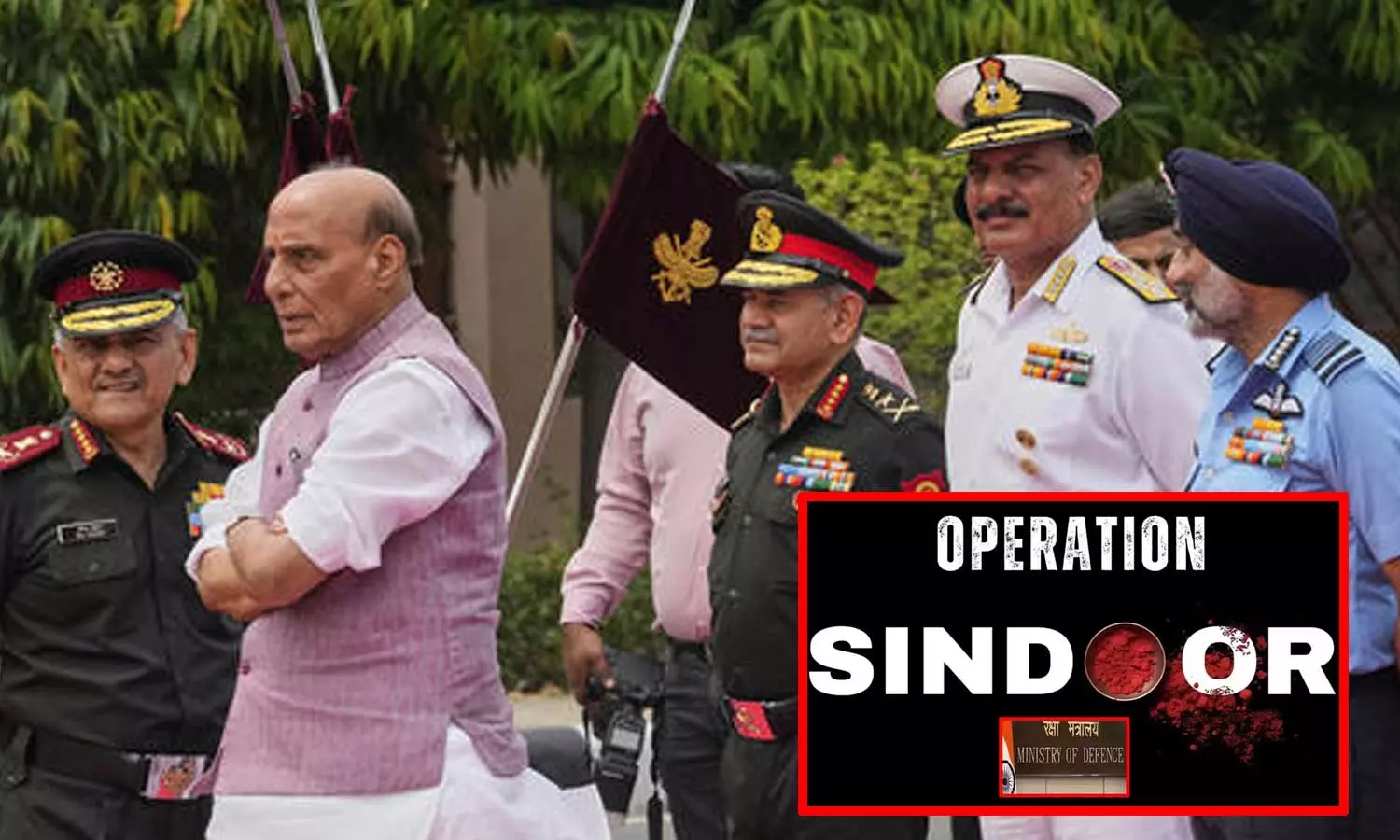 ஆபரேஷன் சிந்தூர்: முப்படை தளபதிகளுடன் பாதுகாப்புத்துறை அமைச்சர் ராஜ்நாத் சிங் ஆலோசனை