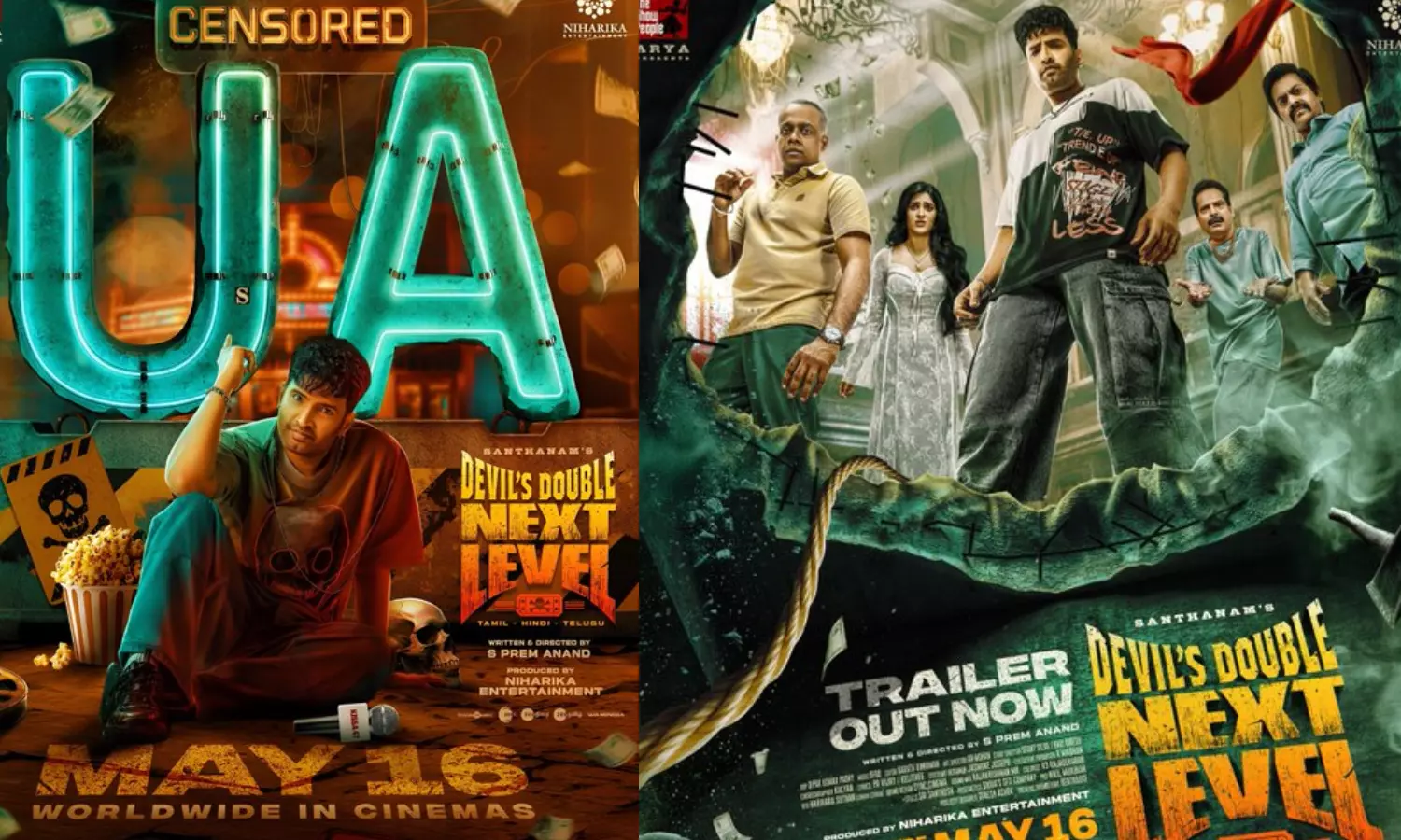 சந்தானம் நடித்த DD Next Level படத்திற்கு யு/ஏ சான்றிதழ்