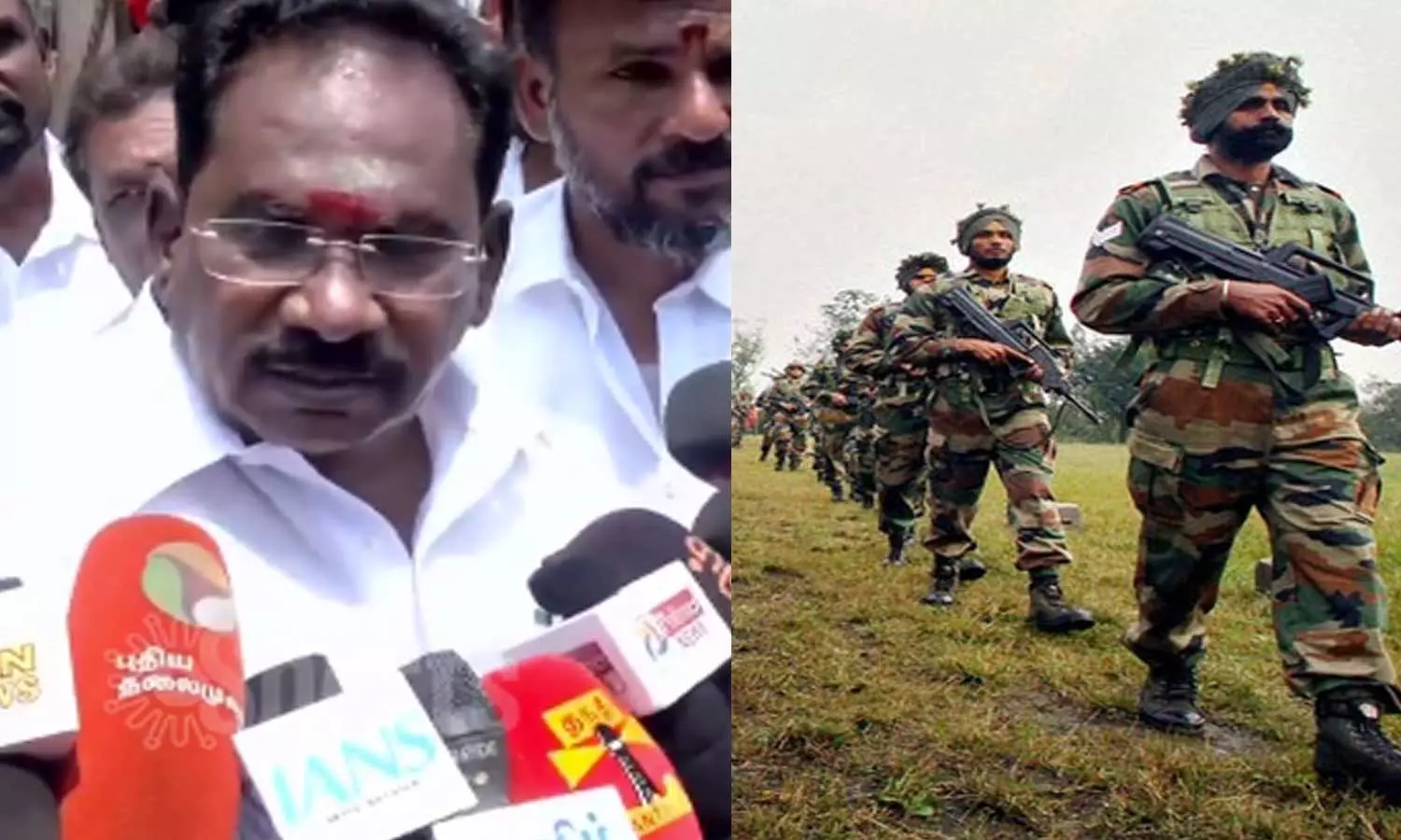 ராணுவ வீரர்கள் எல்லையில் போய் சண்டையா போட்டாங்க! - செல்லூர் ராஜு சர்ச்சை பேச்சு ராணுவ வீரர்கள் எல்லையில் போய் சண்டையா போட்டாங்க! - செல்லூர் ராஜு சர்ச்சை பேச்சு