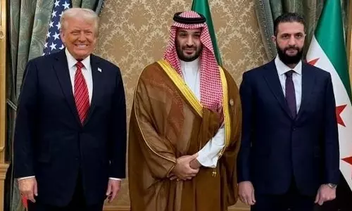 சிரியாவின் இடைக்கால அதிபருடன் அமெரிக்க அதிபர் டிரம்ப் சந்திப்பு