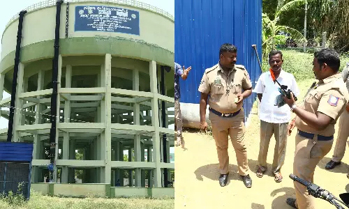 குடிநீர் தொட்டியில் மனிதக்கழிவு - 2 வாலிபர்களிடம் போலீசார் விசாரணை
