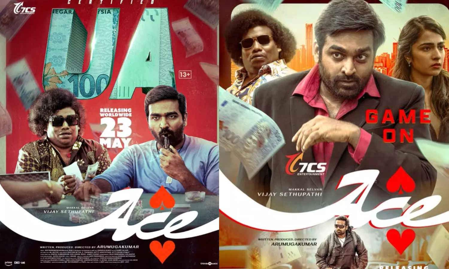 விஜய் சேதுபதியின் ACE படத்திற்கு யு/ஏ சான்றிதழ்