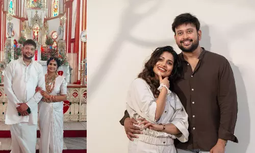 கேரளாவை சேர்ந்த மாடலிங் கலைஞர் நிமிஷாவை மணந்தார் லியோ ஹம்சவிர்தன்