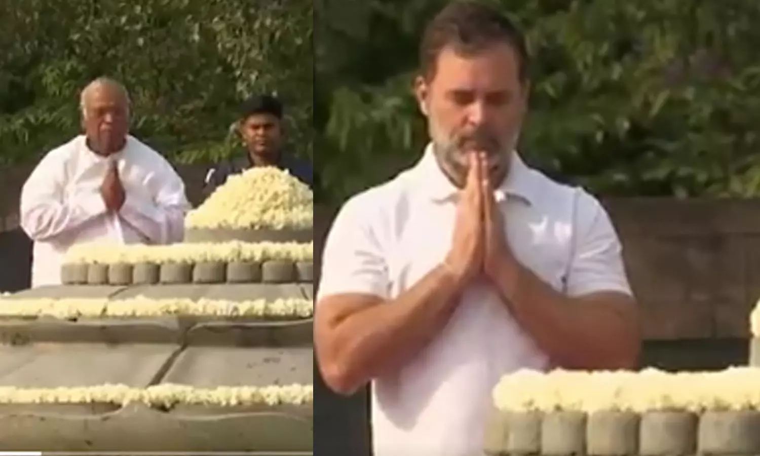 34-வது நினைவு தினம்: ராஜீவ் காந்தி நினைவிடத்தில் மரியாதை செலுத்திய ராகுல் காந்தி