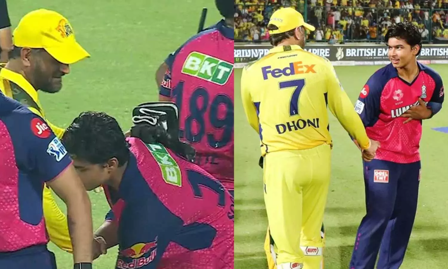 ஆசீர்வாதம் பண்ணு தலைவா! - தோனியின் காலை தொட்டு வணங்கிய வைபவ் சூர்யவன்ஷி ஆசீர்வாதம் பண்ணு தலைவா! - தோனியின் காலை தொட்டு வணங்கிய வைபவ் சூர்யவன்ஷி