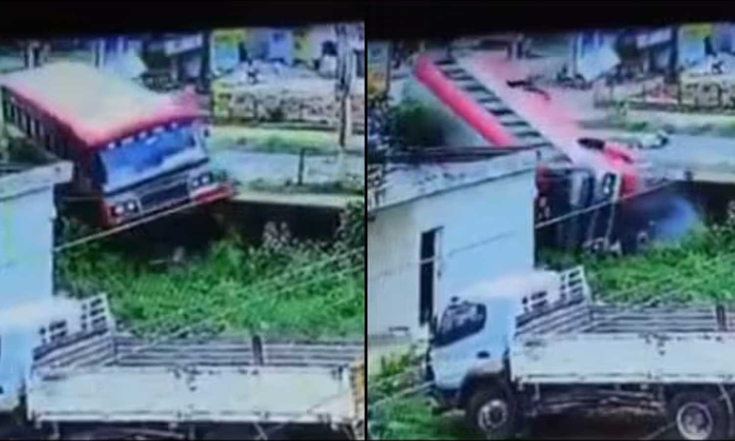 VIDEO: கால்வாயில் கவிழ்ந்து விபத்துக்குள்ளான அரசு பேருந்து - ஒருவர் உயிரிழப்பு