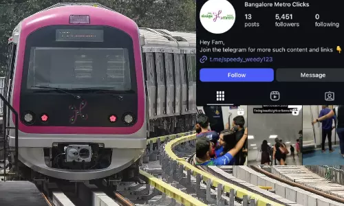 பெங்களூரு மெட்ரோ கிளிக்ஸ்: ரெயிலில் பெண்களை ரகசியமாக படம்பிடித்து பிரபலமான இன்ஸ்டாகிராம் பக்கம்