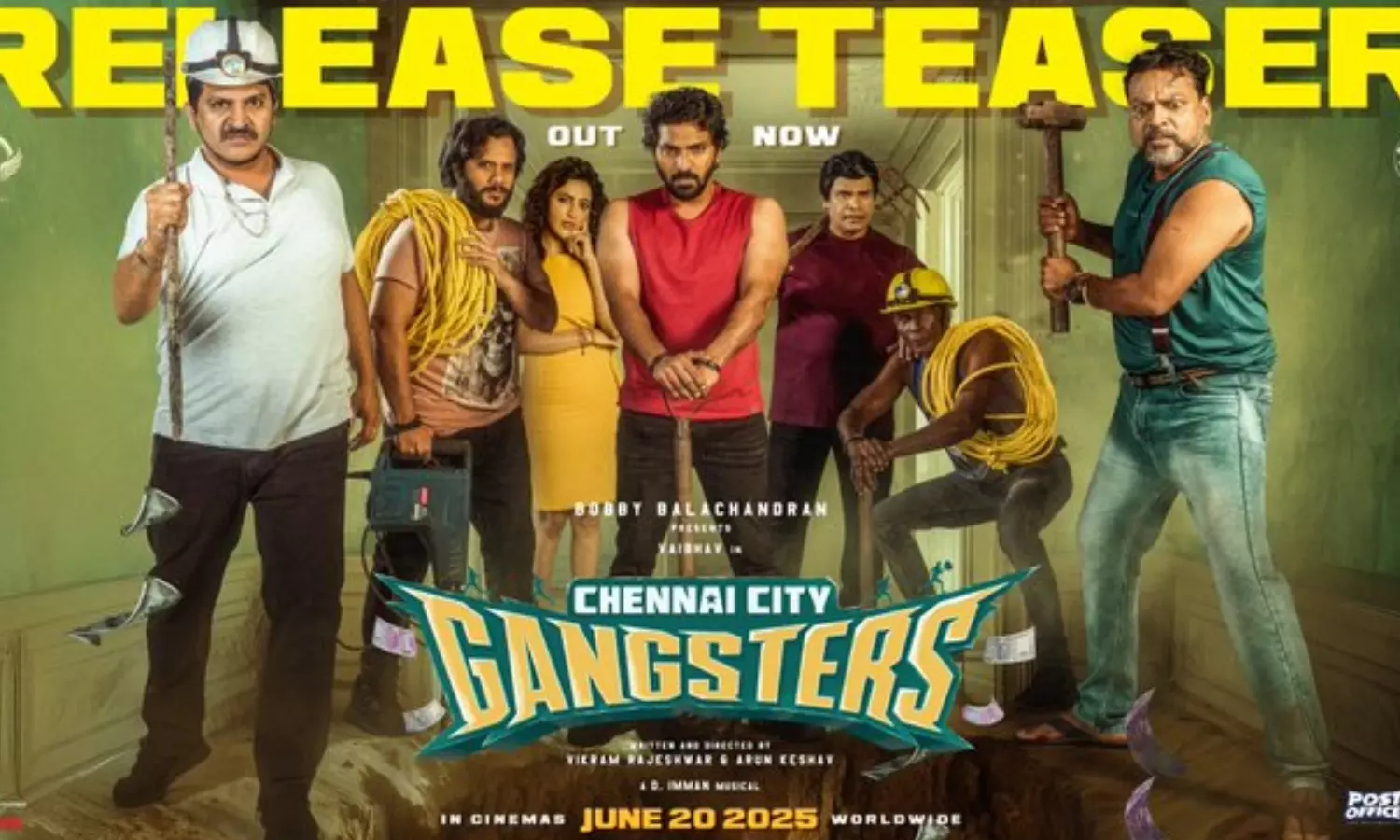 `சென்னை சிட்டி கேங்ஸ்டர்ஸ் படத்தின் ரிலீஸ் டீசர் வெளியீடு