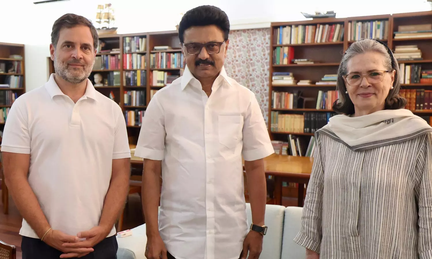 சோனியா, ராகுலுடன் சந்திப்பு- குடும்பத்துடன் இருப்பது போன்ற உணர்வு: முதலமைச்சர் மு.க.ஸ்டாலின்