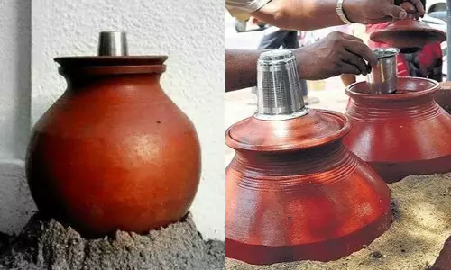 இயற்கை குளிரூட்டி... மண் பானை தண்ணீர்