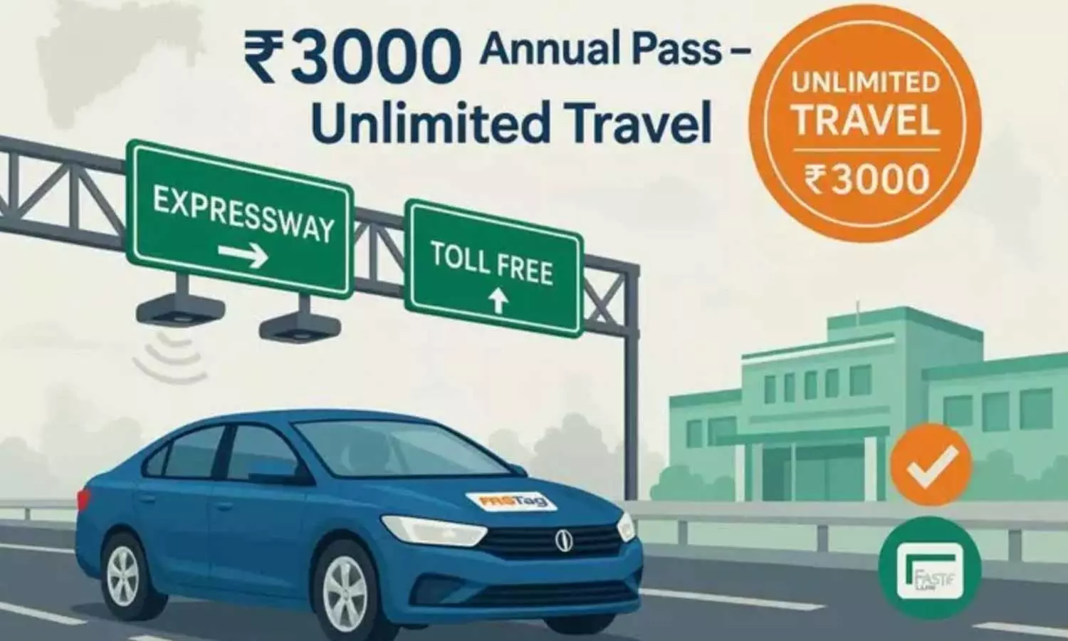 ரூ.3000 கட்டணம் செலுத்தி ஆண்டு முழுவதும் பயணிக்கலாம் - FASTag புதிய விதிகள் என்னென்ன?