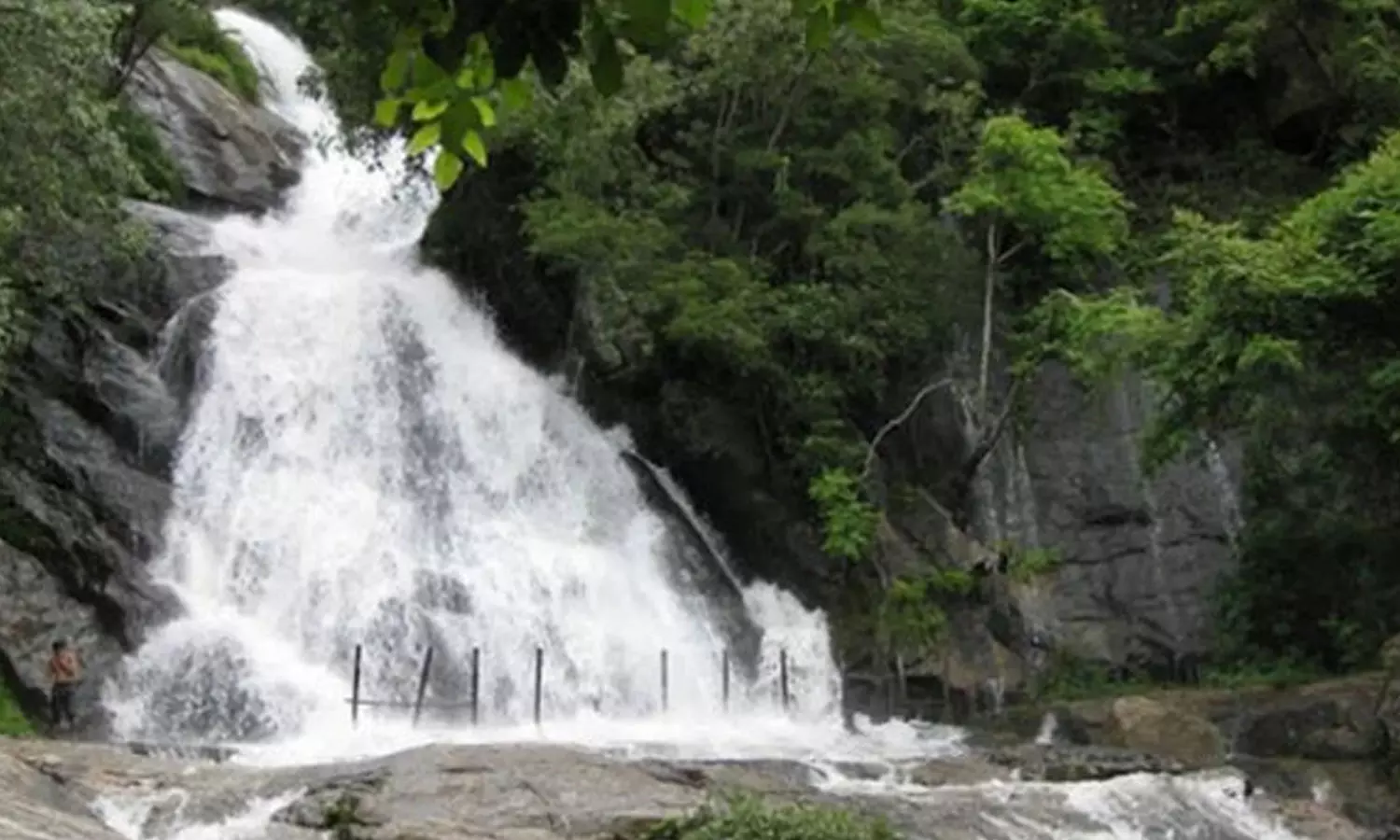 கோவை குற்றாலம் அருவியில் திடீர் வெள்ளப்பெருக்கு- பொதுமக்கள் குளிக்க தடை