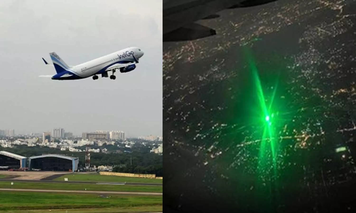 சென்னையில் தரையிறங்க வந்த விமானம் மீது லேசர் ஒளி அடிக்கப்பட்டதால் பரபரப்பு