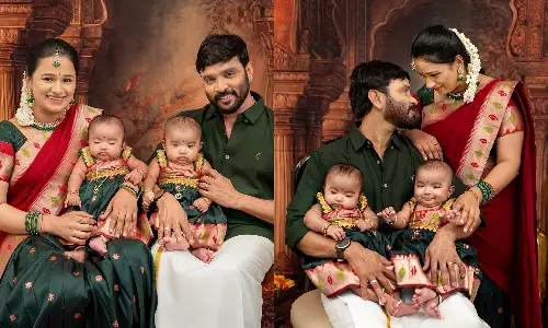 தனது மகள்களை முதன்முறையாக காண்பித்த சினேகன், கன்னிகா தம்பதி