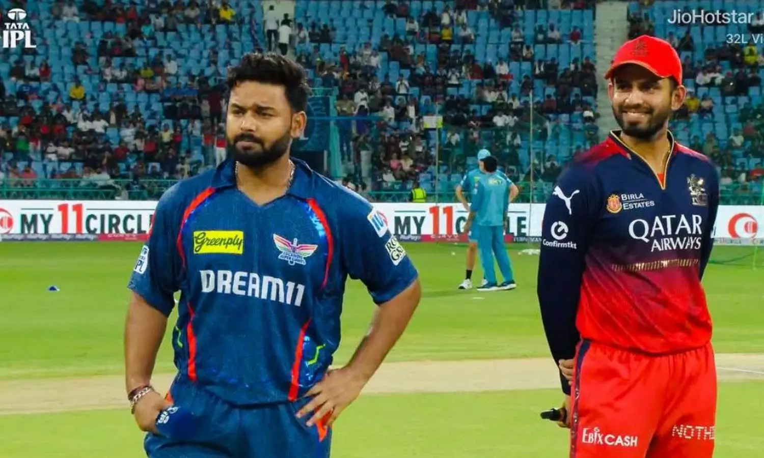 குவாலிபையர் 1-க்கு ஆர்சிபி முன்னேறுமா?- லக்னோவிற்கு எதிராக  பந்து வீச்சு தேர்வு